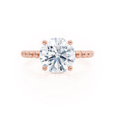 1.20 CT Round Shaped Moissanite Solitaire Style Engagement Ring 2